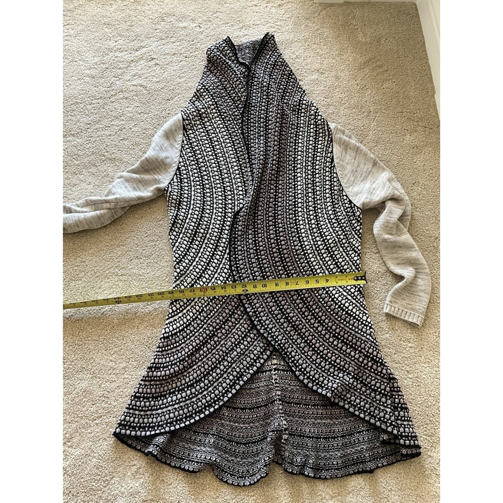 Sweater Vest Open Front Knit‎ Cardigan Draped Collar Sleeveless Layering Petite - Picture 7 of 7
